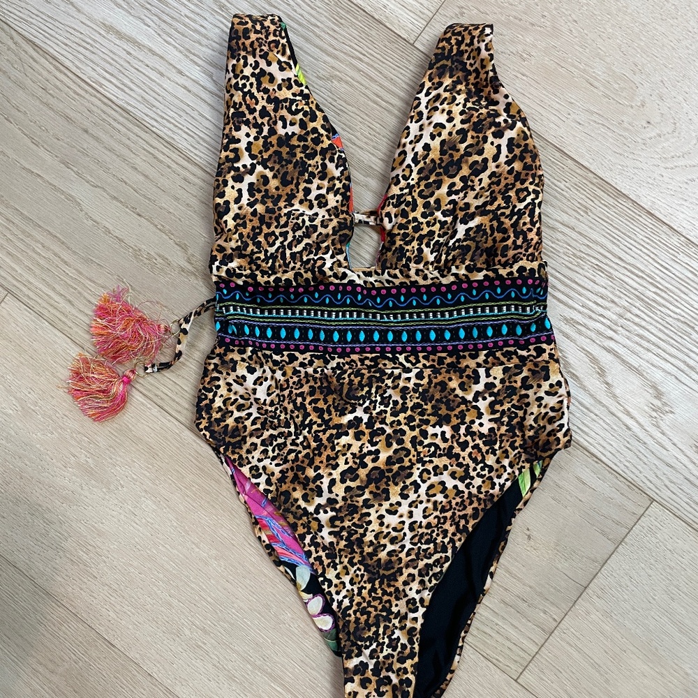 Reversible One-Piece Bathing Suit - NWOT Sunshine 79 Plunge Rio